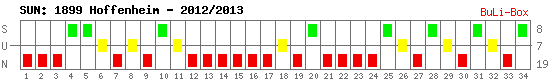 Siege, Unentschieden und Niederlagen: 1899 Hoffenheim 2012/2013